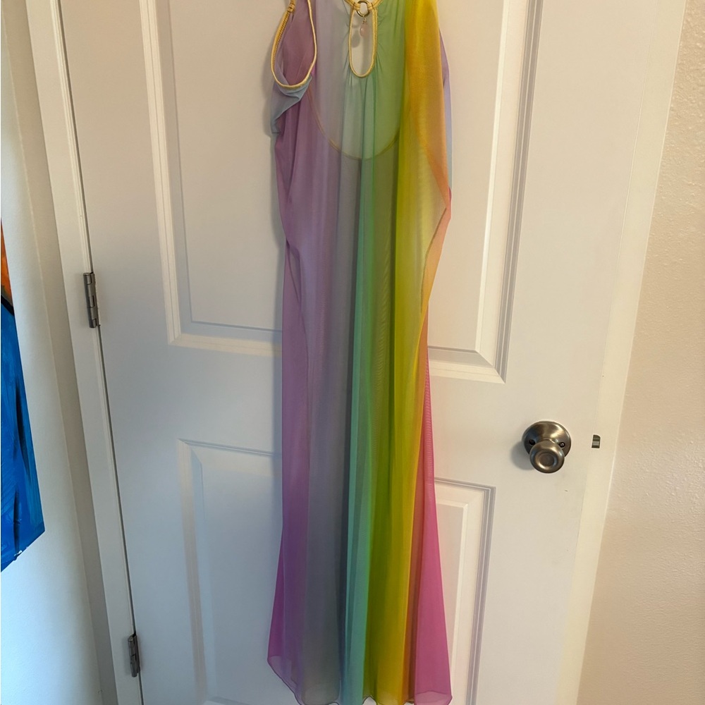 Rainbow Sheer Dress